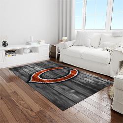 nfl chicago bears football sport team logo carpet rectangle area rug for living room home room decor gift for fans light room cagb16