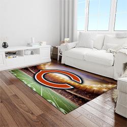 nfl chicago bears football sport team logo carpet rectangle area rug for living room home room decor gift for fans light room cagb17