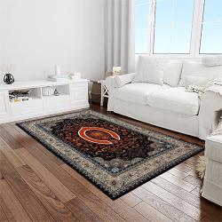 nfl chicago bears football sport team logo carpet rectangle area rug for living room home room decor gift for fans light room cagb2