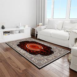nfl chicago bears football sport team logo carpet rectangle area rug for living room home room decor gift for fans light room cagb4