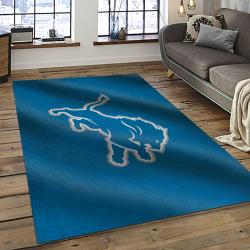 NFL Detroit Lion Football Sport Team Logo Carpet Rectangle Area Rug For Living Room Home Room Decor Gift For Fans DLO1