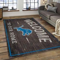 NFL Detroit Lion Football Sport Team Logo Carpet Rectangle Area Rug For Living Room Home Room Decor Gift For Fans DLO18