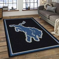 NFL Detroit Lion Football Sport Team Logo Carpet Rectangle Area Rug For Living Room Home Room Decor Gift For Fans DLO6