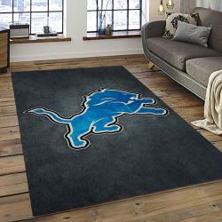 NFL Detroit Lion Football Sport Team Logo Carpet Rectangle Area Rug For Living Room Home Room Decor Gift For Fans DLO67