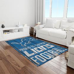 nfl detroit lion football sport team logo carpet rectangle area rug for living room home room decor gift for fans light room dlo21