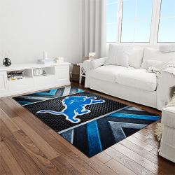 nfl detroit lion football sport team logo carpet rectangle area rug for living room home room decor gift for fans light room dlo28