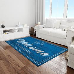 nfl detroit lion football sport team logo carpet rectangle area rug for living room home room decor gift for fans light room dlo31