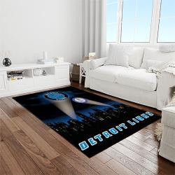 nfl detroit lion football sport team logo carpet rectangle area rug for living room home room decor gift for fans light room dlo34