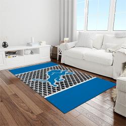 nfl detroit lion football sport team logo carpet rectangle area rug for living room home room decor gift for fans light room dlo47