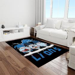 nfl detroit lion football sport team logo carpet rectangle area rug for living room home room decor gift for fans light room dlo57