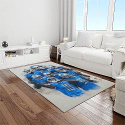 nfl detroit lion football sport team logo carpet rectangle area rug for living room home room decor gift for fans light room dlo63