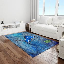 nfl detroit lion football sport team logo carpet rectangle area rug for living room home room decor gift for fans light room dlo69