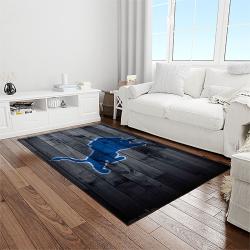 nfl detroit lion football sport team logo carpet rectangle area rug for living room home room decor gift for fans light room dlo70