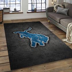 NFL Detroit Lions Rectangle Rug Personalized Non-Slip Carpet Gift For Football Fans DTRL13