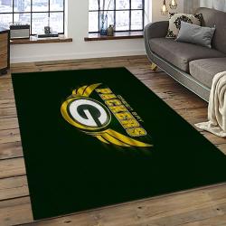 NFL Green Bay Packers Rectangle Rug Personalized Non-Slip Carpet Gift For Football Fans GBPK2
