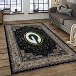 nfl green bay packers football sport team logo carpet rectangle area rug for living room home room decor gift for fans dark room grbp2