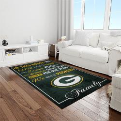 nfl green bay packers football sport team logo carpet rectangle area rug for living room home room decor gift for fans light room gbpk8