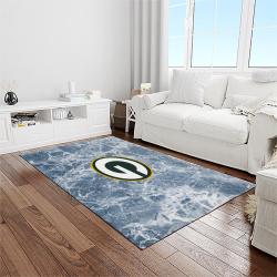 nfl green bay packers football sport team logo carpet rectangle area rug for living room home room decor gift for fans light room grbp11