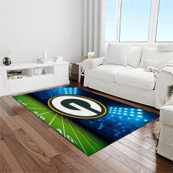 nfl green bay packers football sport team logo carpet rectangle area rug for living room home room decor gift for fans light room grbp17