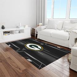 nfl green bay packers football sport team logo carpet rectangle area rug for living room home room decor gift for fans light room grbp7