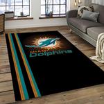 nfl miami dolphins football sport team logo carpet rectangle area rug for living room home room decor gift for fans dark room mdp61