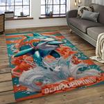 nfl miami dolphins football sport team logo carpet rectangle area rug for living room home room decor gift for fans dark room mdp82