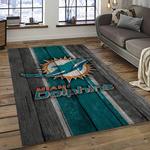 nfl miami dolphins football sport team logo carpet rectangle area rug for living room home room decor gift for fans dark room mdph8