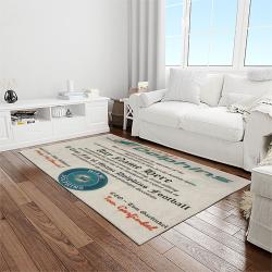 nfl miami dolphins football sport team logo carpet rectangle area rug for living room home room decor gift for fans light room mdp27
