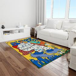 nfl miami dolphins football sport team logo carpet rectangle area rug for living room home room decor gift for fans light room mdp4
