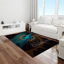 nfl miami dolphins football sport team logo carpet rectangle area rug for living room home room decor gift for fans light room mdp75
