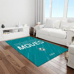 nfl miami dolphins football sport team logo carpet rectangle area rug for living room home room decor gift for fans light room mdp8