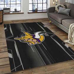 NFL Minnesota Vikings Football Sport Team Logo Carpet Rectangle Area Rug For Living Room Home Room Decor Gift For Fans MSVK7