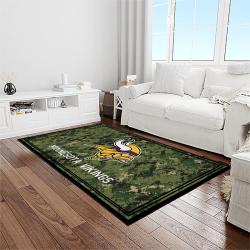 nfl minnesota vikings football sport team logo carpet rectangle area rug for living room home room decor gift for fans light room msvk1