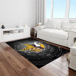 nfl minnesota vikings football sport team logo carpet rectangle area rug for living room home room decor gift for fans light room msvk5