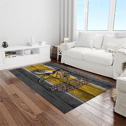 nfl minnesota vikings football sport team logo carpet rectangle area rug for living room home room decor gift for fans light room msvk8