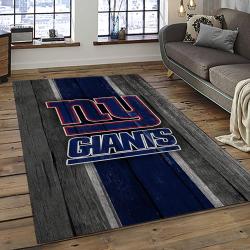 NFL New York Giants Rectangle Rug Personalized Non-Slip Carpet Gift For Football Fans NYGN8