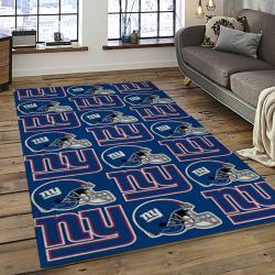 NFL New York Giants Rectangle Rug Personalized Non-Slip Carpet Gift For Football Fans NYGT32