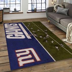 NFL New York Giants Football Sport Team Logo Carpet Rectangle Area Rug For Living Room Home Room Decor Gift For Fans NYGT4