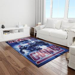nfl new york giants football sport team logo carpet rectangle area rug for living room home room decor gift for fans light room nygt3