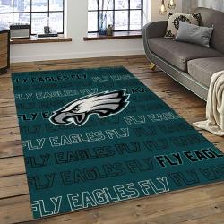 NFL Philadelphia Eagles Rectangle Rug Personalized Non-Slip Carpet Gift For Football Fans PDE101