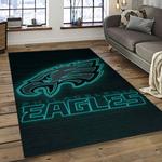 nfl philadelphia eagles football sport team logo carpet rectangle area rug for living room home room decor gift for fans dark room pde102