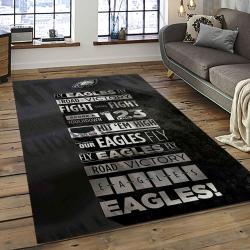 NFL Philadelphia Eagles Rectangle Rug Personalized Non-Slip Carpet Gift For Football Fans PDE19