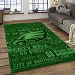 nfl philadelphia eagles football sport team logo carpet rectangle area rug for living room home room decor gift for fans dark room pde20