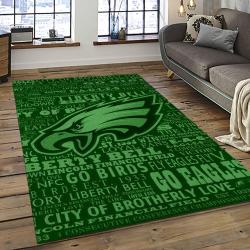 NFL Philadelphia Eagles Rectangle Rug Personalized Non-Slip Carpet Gift For Football Fans PDE20