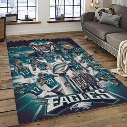 NFL Philadelphia Eagles Rectangle Rug Personalized Non-Slip Carpet Gift For Football Fans PDE25