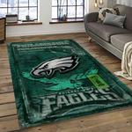 nfl philadelphia eagles football sport team logo carpet rectangle area rug for living room home room decor gift for fans dark room pde30