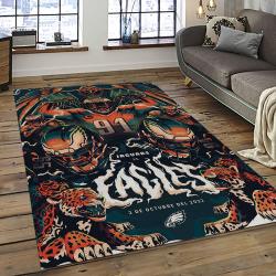 NFL Philadelphia Eagles Rectangle Rug Personalized Non-Slip Carpet Gift For Football Fans PDE32