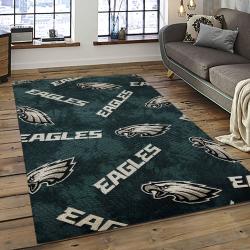 NFL Philadelphia Eagles Rectangle Rug Personalized Non-Slip Carpet Gift For Football Fans PDE39