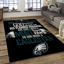 NFL Philadelphia Eagles Rectangle Rug Personalized Non-Slip Carpet Gift For Football Fans PDE52