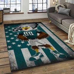 NFL Philadelphia Eagles Rectangle Rug Personalized Non-Slip Carpet Gift For Football Fans PDE54